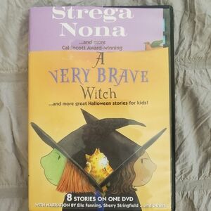 Kids DVD Lot Scholastic A Very Brave Witch Strega Nona Caldecott Films 2Pk